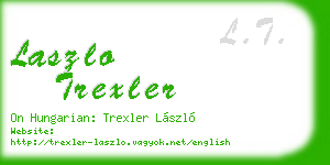 laszlo trexler business card