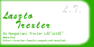 laszlo trexler business card